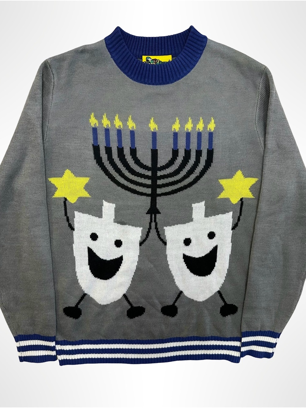 Tipsy Elves Hanukkah Dreidel Menorah Ugly Sweater Size L